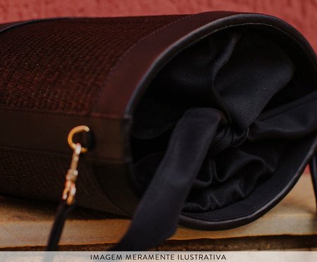 Bolsa Alba em Palha Preta | Westwing