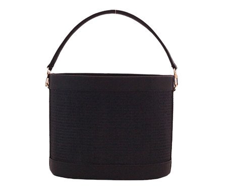Bolsa Alba em Palha Preta | Westwing
