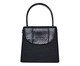 Bolsa Catarina em Palha e Couro Preta, Preto | WestwingNow