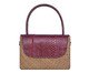 Bolsa Helena em Palha e Couro Caramelo, Marrom | WestwingNow