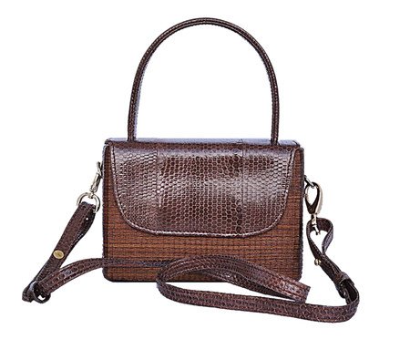 Bolsa Helena em Palha e Couro Marrom | Westwing
