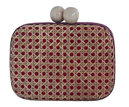 Bolsa Brasil Tropical em Palha Rosa | Westwing