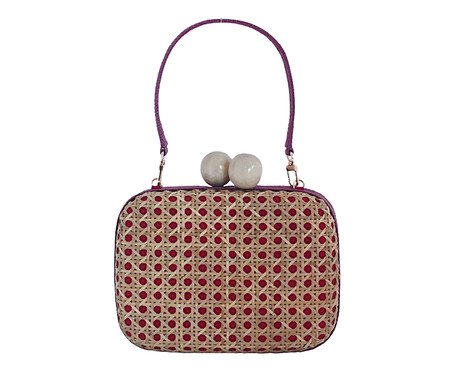 Bolsa Brasil Tropical em Palha Rosa | Westwing