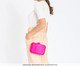 Bolsa Clucth Laura em Palha Rosa Pink, Rosa | WestwingNow