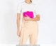 Bolsa Clucth Laura em Palha Rosa Pink, Rosa | WestwingNow