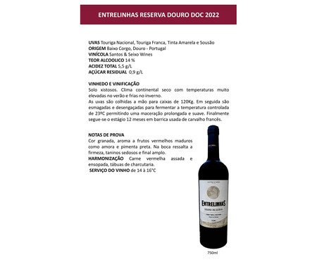 Vinho Entrelinhas Douro Reserva | Westwing