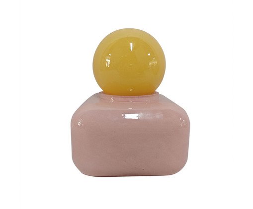 Garrafa Decorativa Áster Rosa e Amarelo, Colorido | WestwingNow