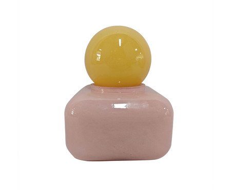 Garrafa Decorativa Áster Rosa e Amarelo | Westwing