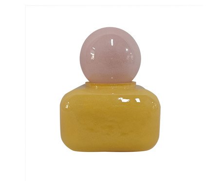 Garrafa Decorativa Lilases Rosa e Amarelo | Westwing