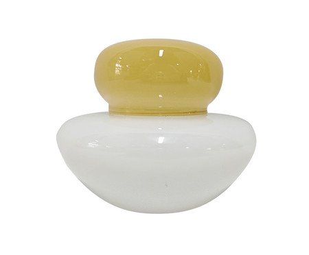 Garrafa Decorativa Duetto Amarelo e Branco | Westwing