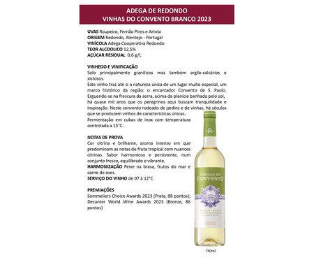 Vinhas do Convento Alentejano Branco | Westwing
