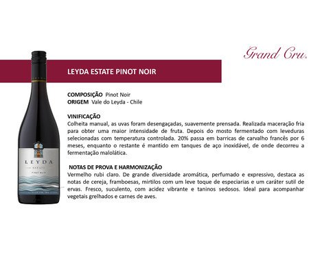 Vinho Leyda Estate Pinot Noir 2023 | Westwing