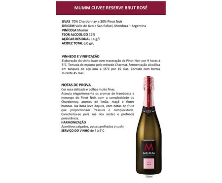 Espumante Mumm Cuvee Reserve Brut Rosé | Westwing