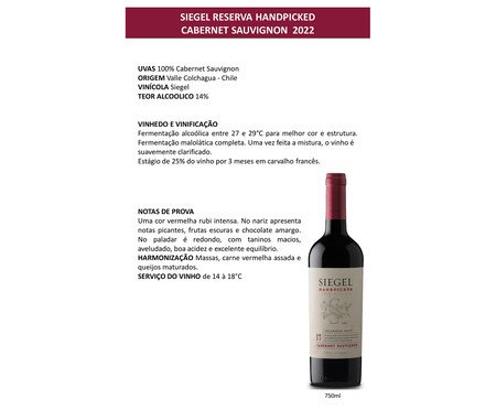Vinho Siegel Reserva Handpicked Cabernet Sauvignon | Westwing