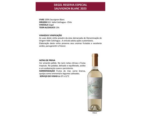 Vinho Siegel Reserva Especial Sauvignon Blanc | Westwing