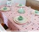 Toalha de Mesa Bosque Encantado Xadrez Rosé, Rose | WestwingNow