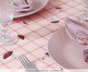 Toalha de Mesa Redonda Bosque Encantado Xadrez Rosé, Rose | WestwingNow