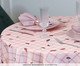 Toalha de Mesa Redonda Bosque Encantado Xadrez Rosé, Rose | WestwingNow