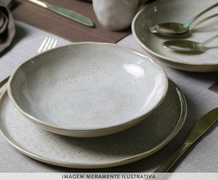Aparelho de Jantar em Stoneware Vanilla - 16Pçs | Westwing