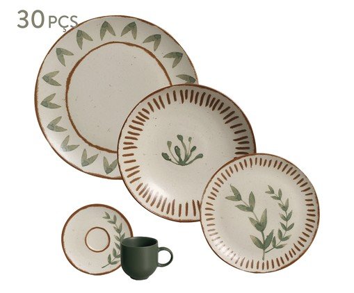 Aparelho de Jantar em Stoneware Magari - 30Pçs, multicolor | WestwingNow