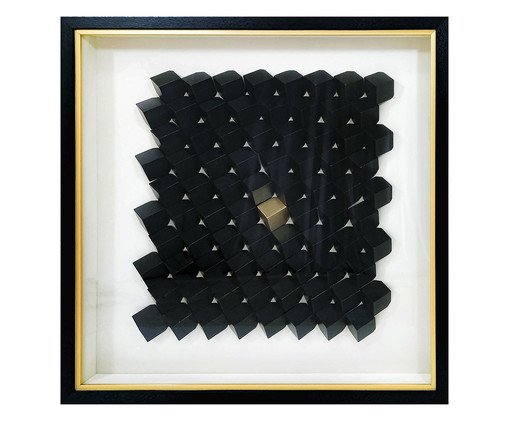 Quadro Abstrato de Cubos, multicolor | WestwingNow