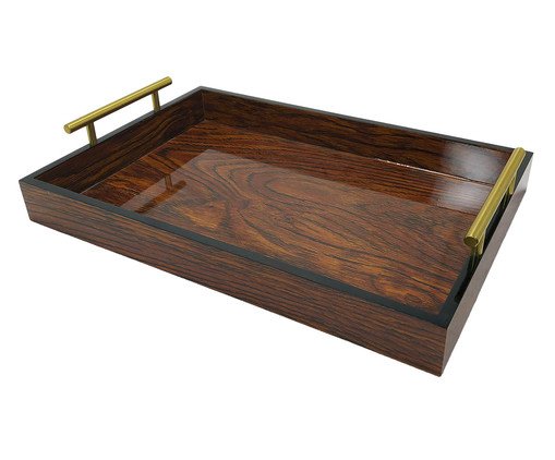 58426 - BANDEJA DECOR EM MADEIRA MARROM - P, multicolor | WestwingNow