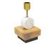 Castiçal em Mármore e Metal - 19x9x9cm, multicolor | WestwingNow