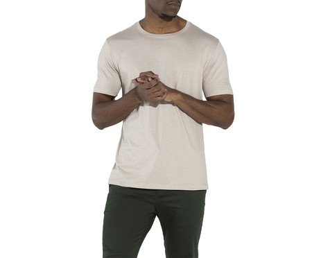 Camiseta Pima Masculina Bege Aveia | Westwing
