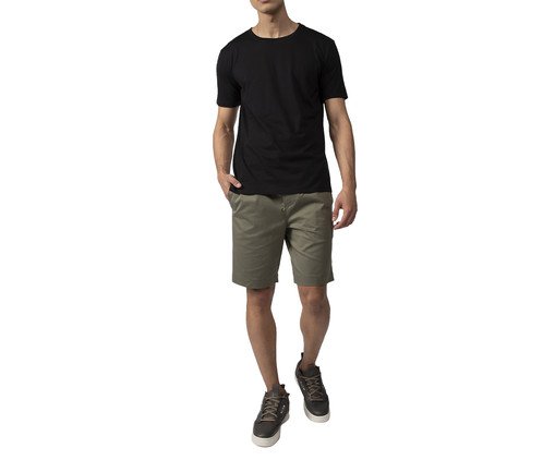 Camiseta Pima Masculina Preta, black | WestwingNow