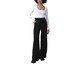 Calça Wide Leg Moletom Flanelado Feminina Preta, black | WestwingNow