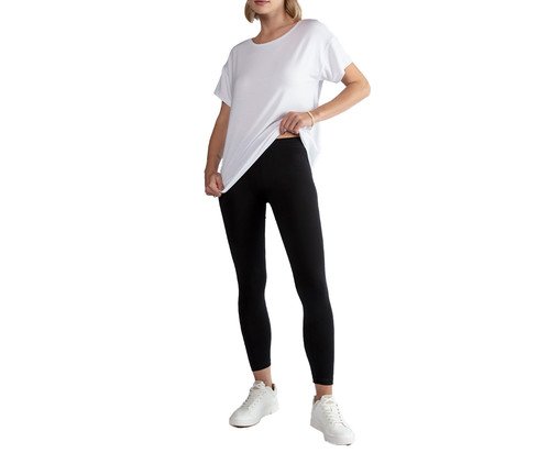 Calça Legging Pima Feminina Preta, black | WestwingNow