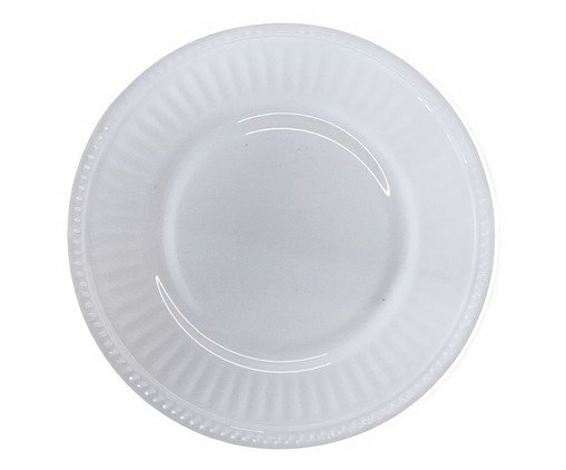 Prato Para Sobremesa Pearl - 20X2X20X20cm, white | WestwingNow