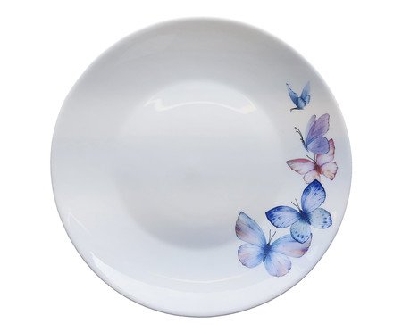 Prato Para Sobremesa Butterfly - 19X1,6X19X19cm | Westwing