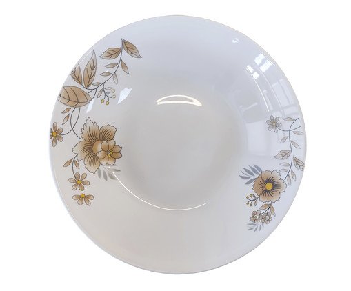 Prato Fundo Lily - 20X4X20X20cm, white | WestwingNow