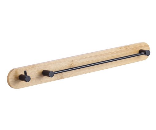 Porta-Toalha Hook - 4,4X3,8X40cm, black | WestwingNow