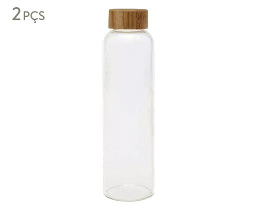 Jogo de Porta-Mantimentos com Tampa de Bambu Vivae - 550ml, multicolor | WestwingNow