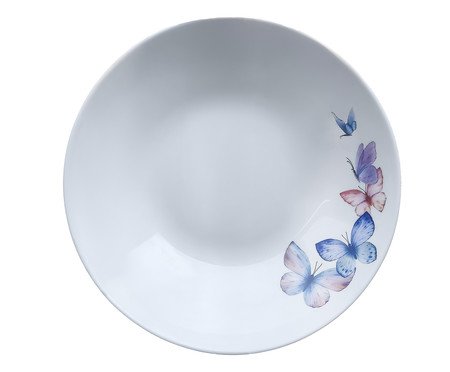 Prato Fundo Butterfly - 20X4X20X20cm | Westwing