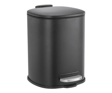 Lixeira Titanus Preto - 3L