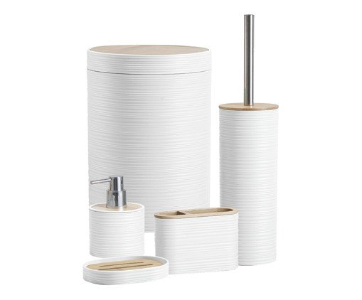 Kit Para Banheiro Linea Branco, white | WestwingNow