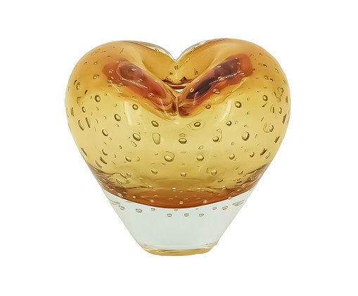 Escultura Heart Âmbar - 11X14X14cm, multicolor | WestwingNow