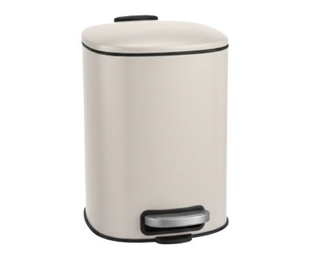 Lixeira Steel Bege - 5L | Westwing