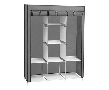 Guarda Roupas Desmontável Mobilis Cinza - 45X170X130cm | Westwing