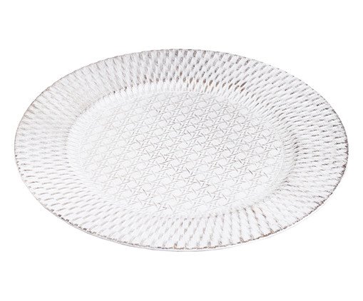 Sousplat Eternity Branco - 33X1,7X33X33cm, white | WestwingNow