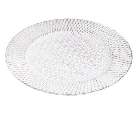 Sousplat Eternity Branco - 33X1,7X33X33cm | Westwing