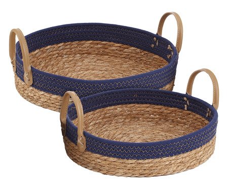 Bandeja Paracanas Azul - 31X8,5X31X31cm | Westwing