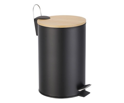 Lixeira Radius Preto - 9L, black | WestwingNow