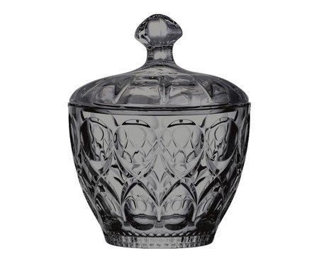 Potiche Decorativo Madrid Cinza - 8,5X10,8X8,5X8,5cm | Westwing