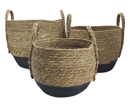 Cesto Paracanas Preto - 25X22,3X25X25cm | Westwing