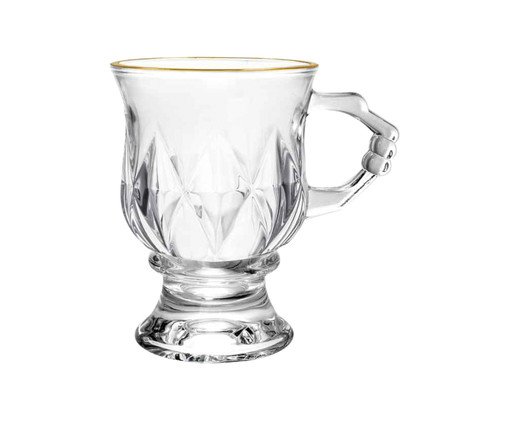 Xícara Vitrum Fio de Ouro - 130ml, multicolor | WestwingNow