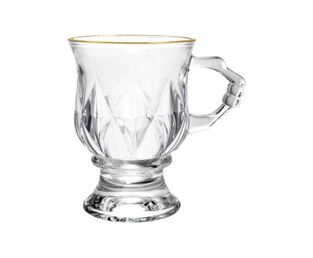 Xícara Vitrum Fio de Ouro - 130ml | Westwing